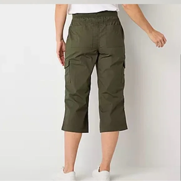 St. John's Bay Utility Mid Rise Capris - Picture 2 of 8